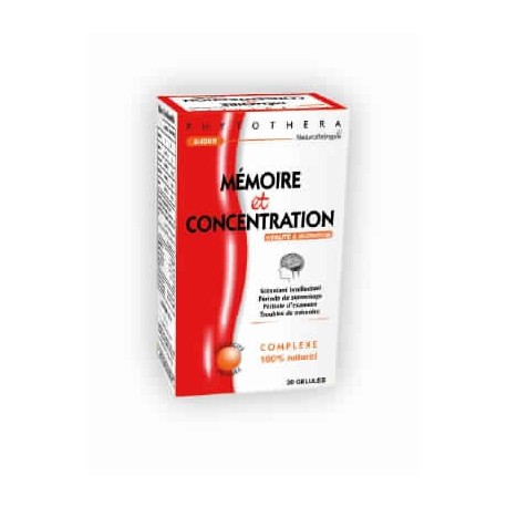 PHYTOTHERA MEMOIRE & CONCENTRATION - Pharmakenz image 0