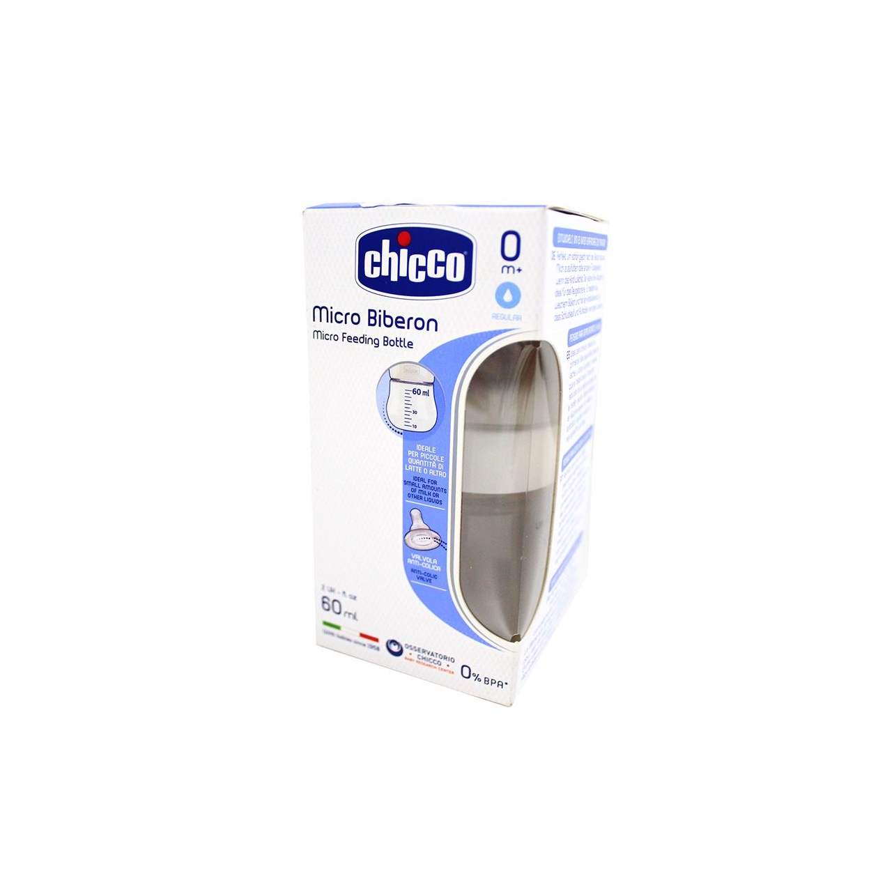 CHICCO MICRO BIBERON 60ML - Pharmakenz image 0